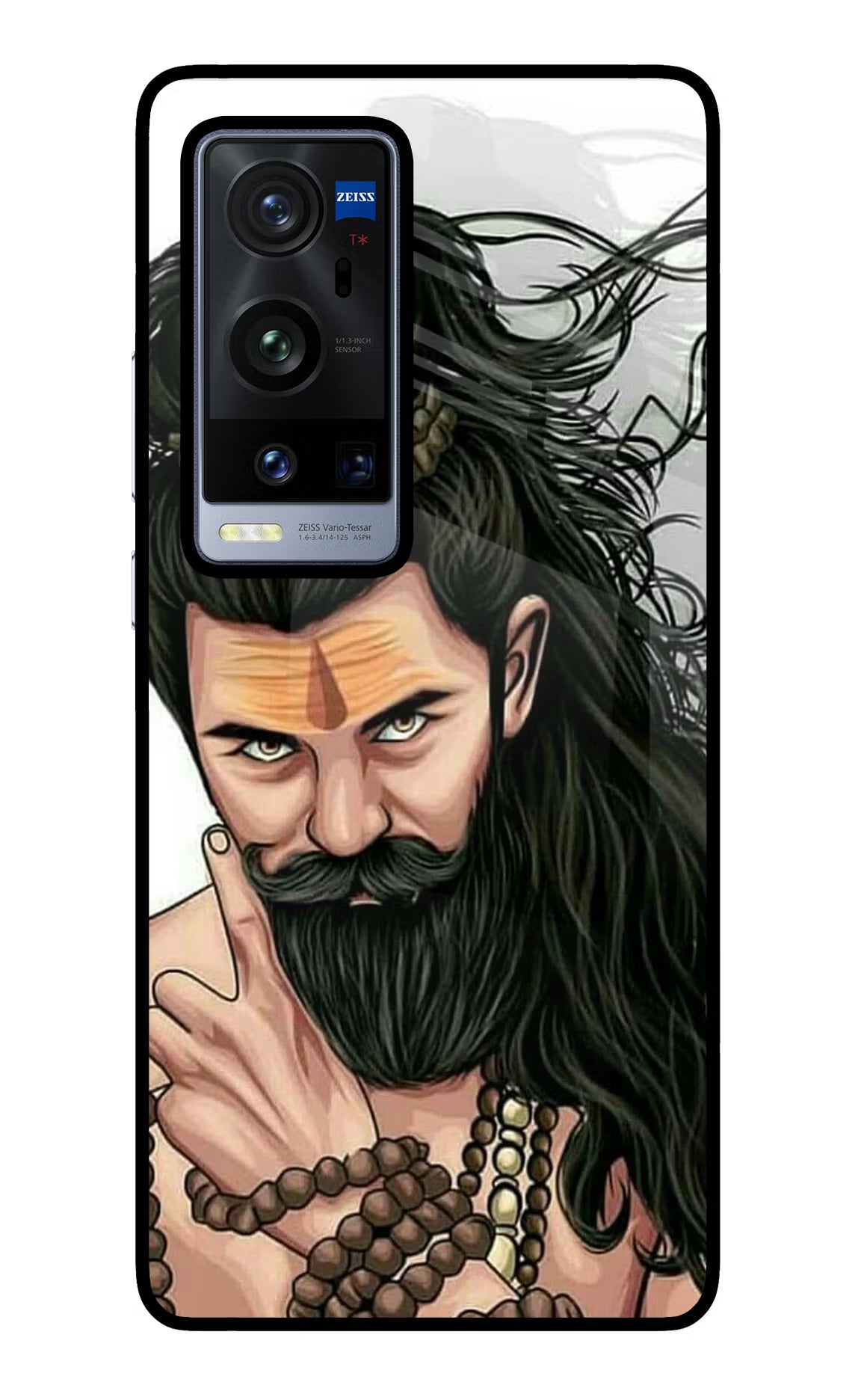 Mahadev Vivo X60 Pro+ Glass Case Back Cover by Casekaro
