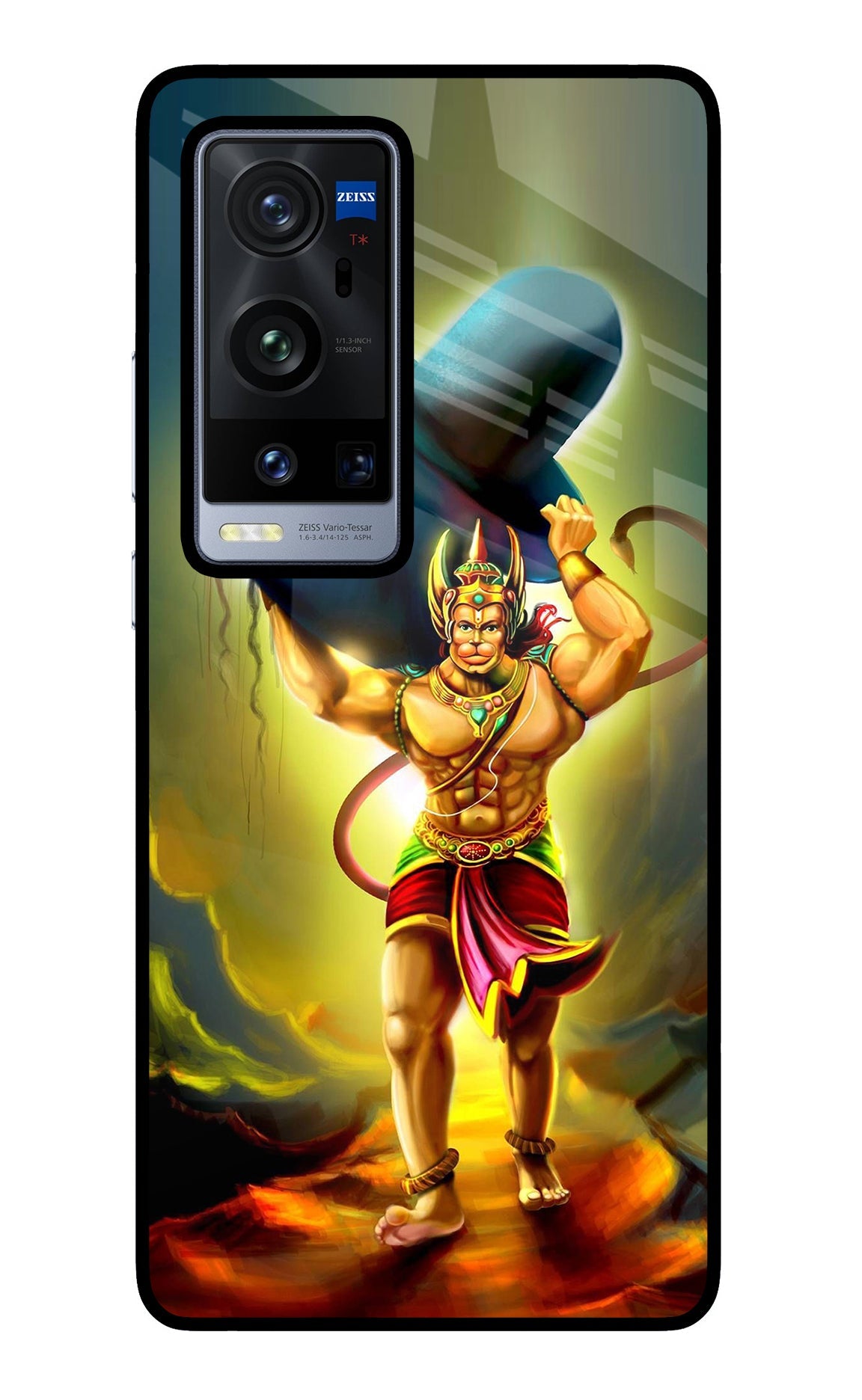 Lord Hanuman Vivo X60 Pro+ Glass Case