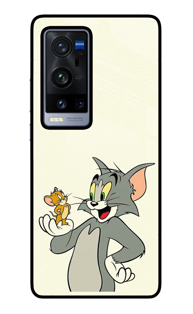Tom & Jerry Vivo X60 Pro+ Glass Case Back Cover by Casekaro
