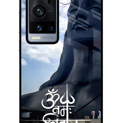 Om Namah Shivay Vivo X60 Pro+ Glass Case Back Cover by Casekaro