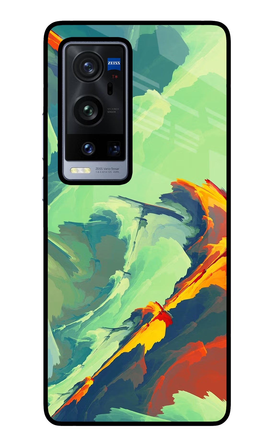 Paint Art Vivo X60 Pro+ Glass Case Back Cover by Casekaro