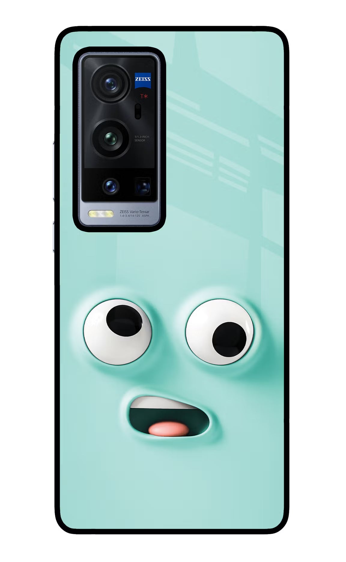 Funny Cartoon Vivo X60 Pro+ Glass Case Back Cover by Casekaro
