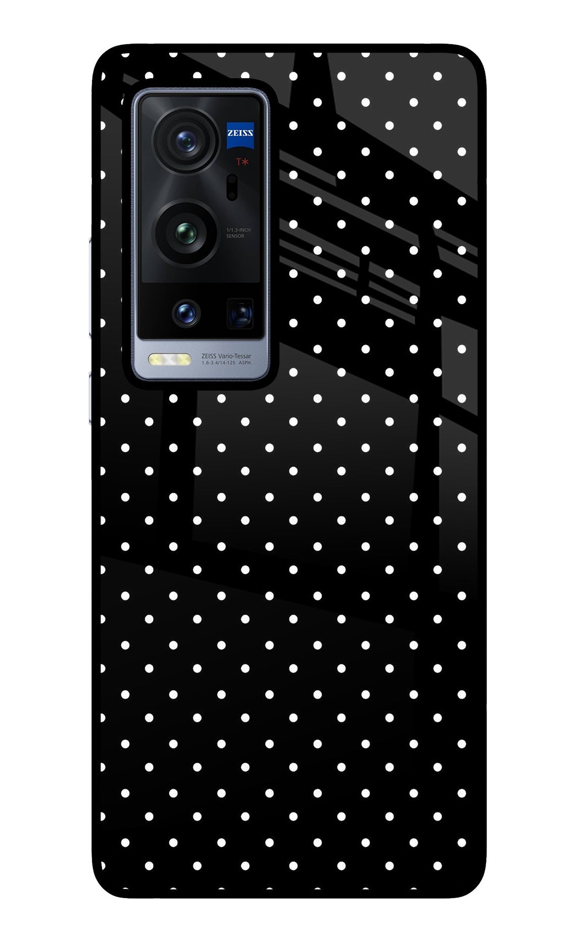 White Dots Vivo X60 Pro+ Glass Case