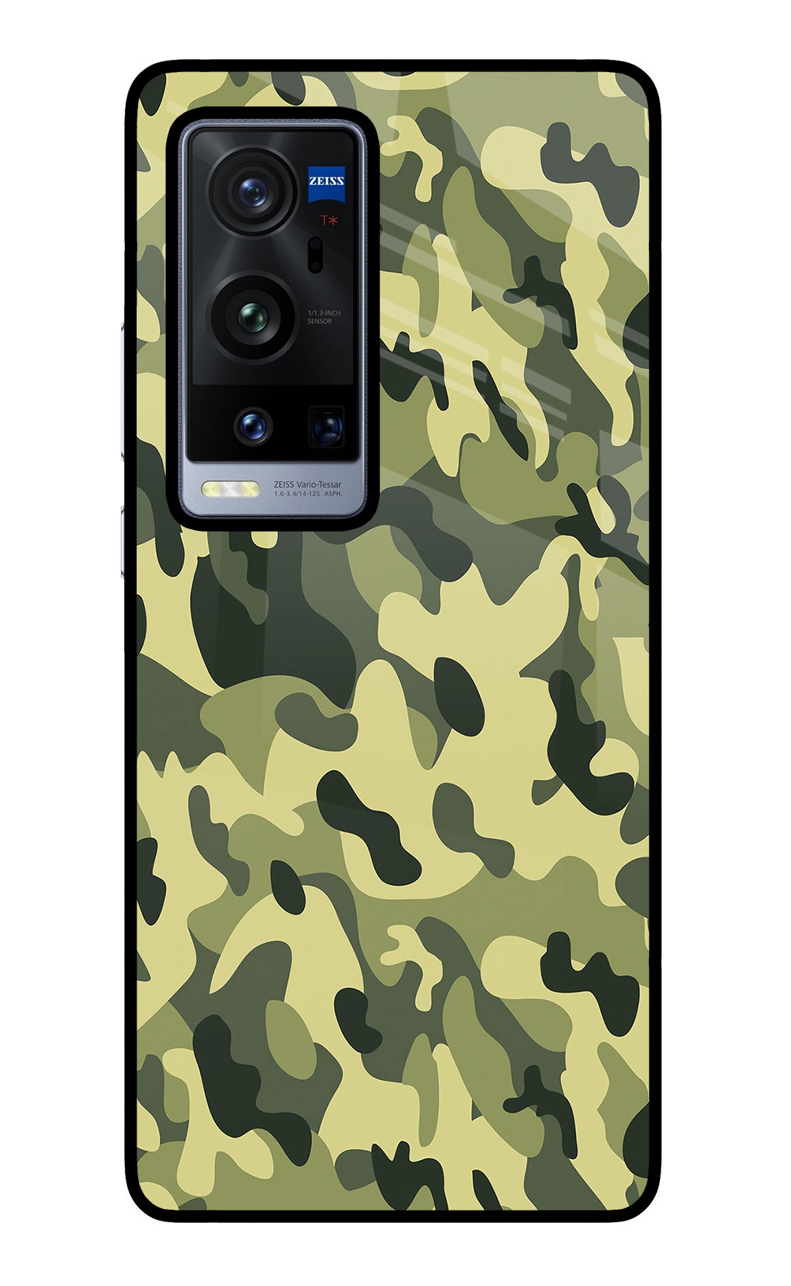 Camouflage Vivo X60 Pro+ Glass Case