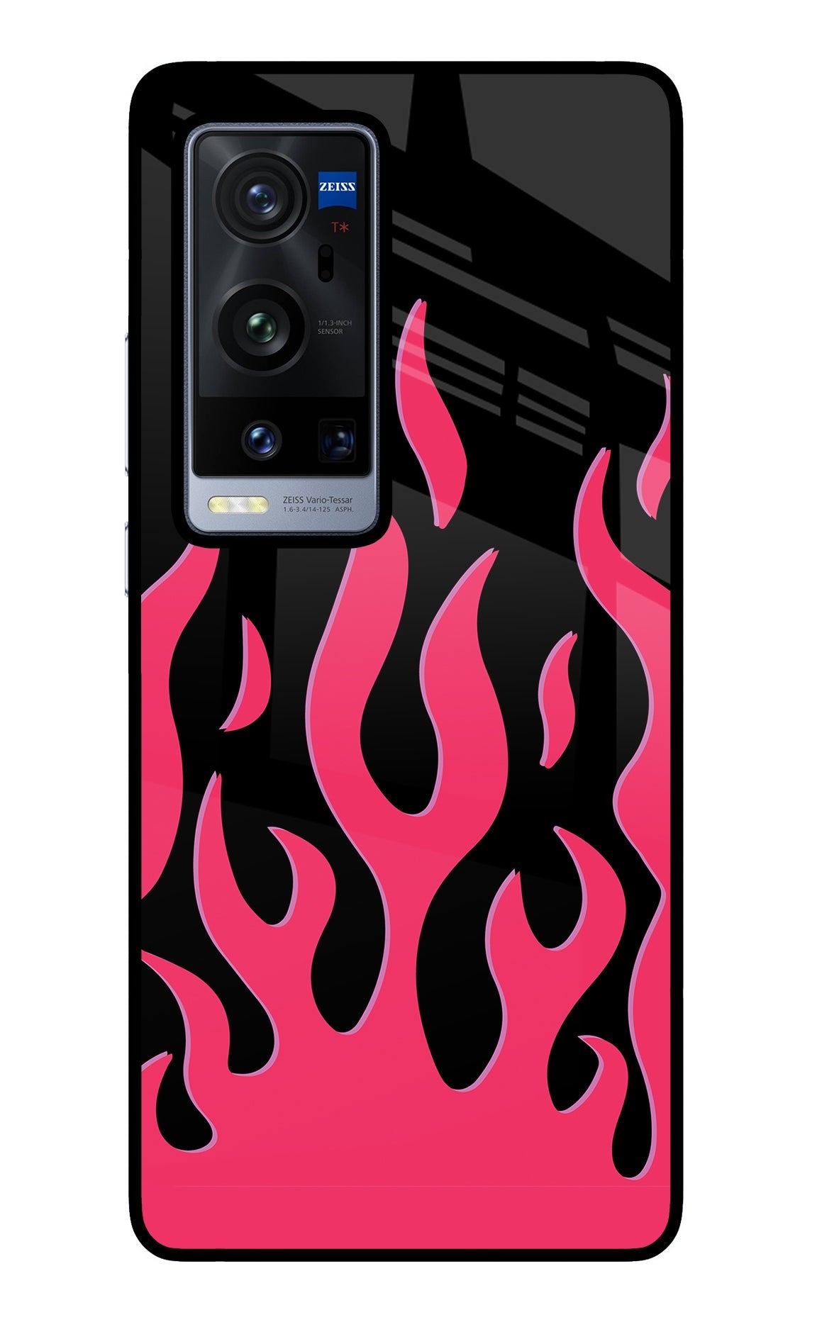 Fire Flames Vivo X60 Pro+ Glass Case