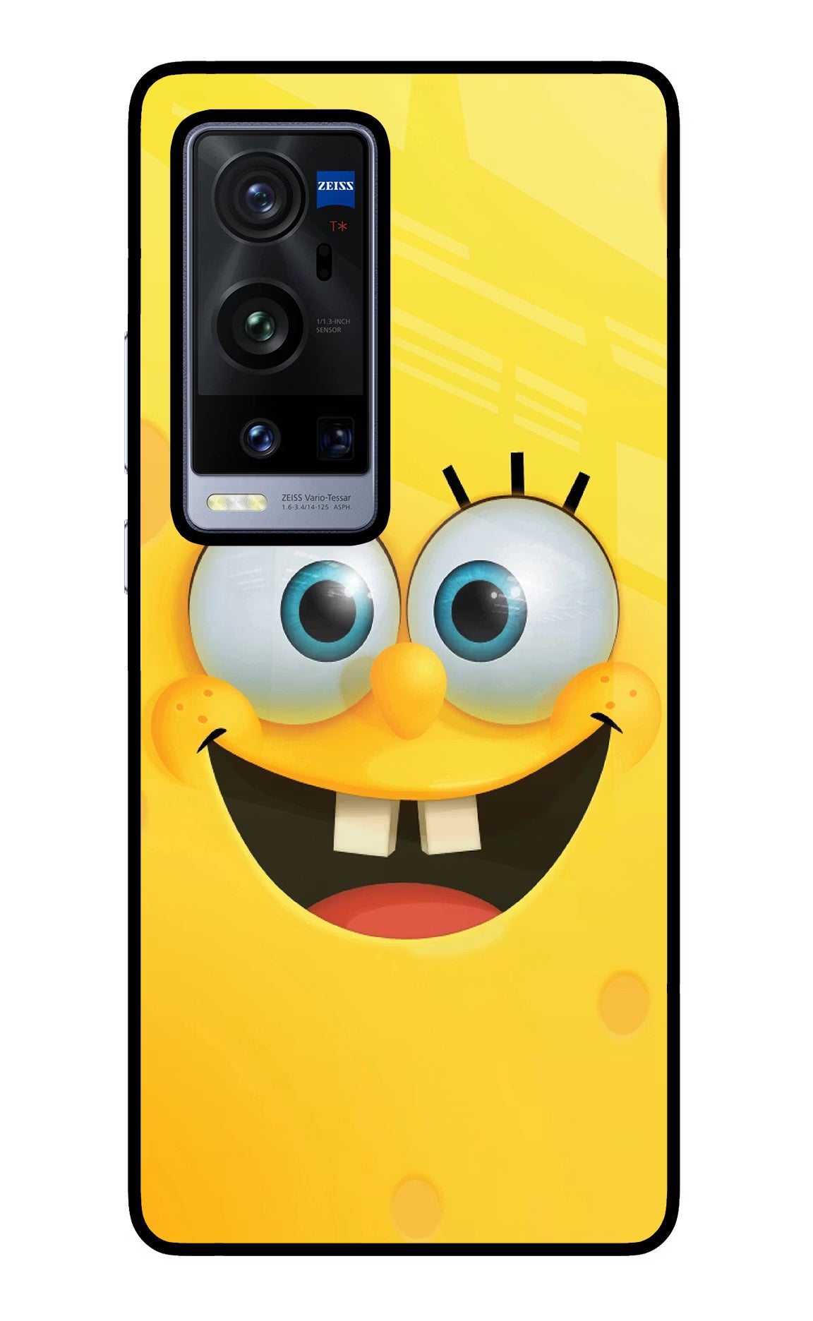 Sponge 1 Vivo X60 Pro+ Glass Case Back Cover by Casekaro