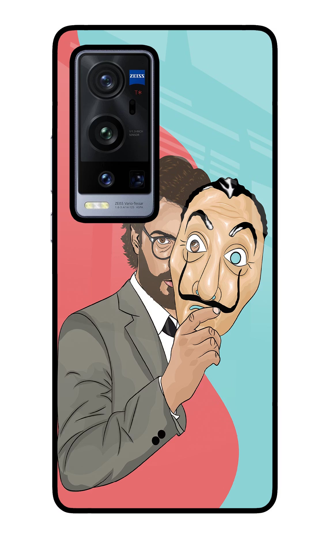 Professor Vivo X60 Pro+ Glass Case Back Cover by Casekaro