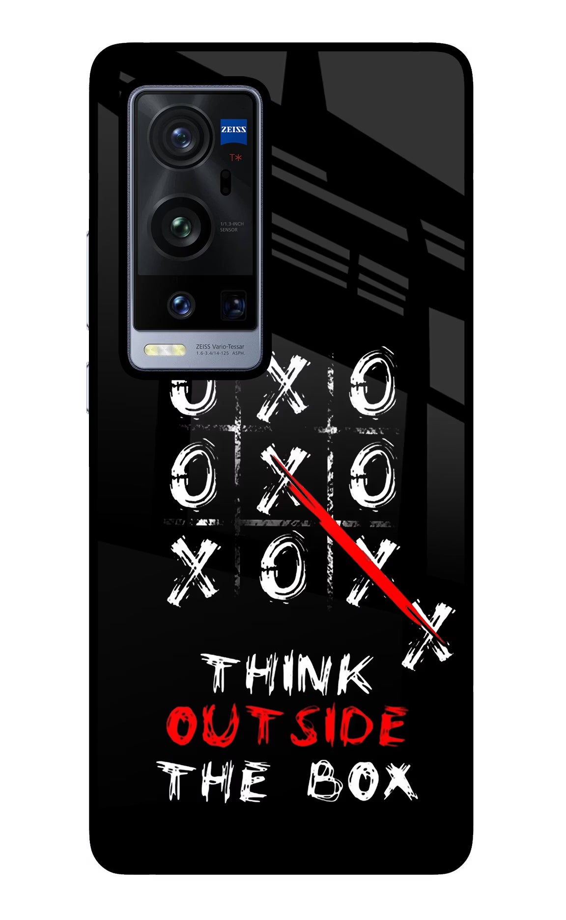 Think out of the BOX Vivo X60 Pro+ Glass Case Back Cover by Casekaro
