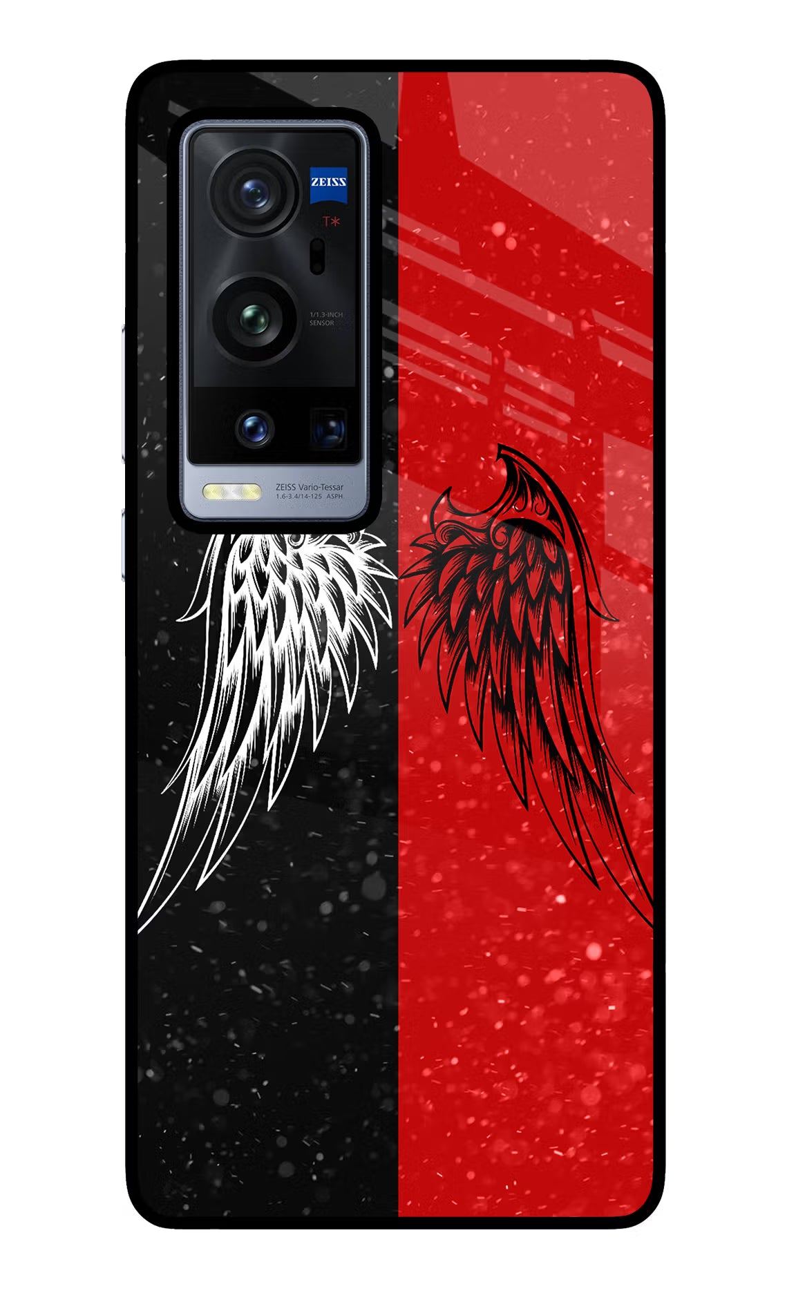 Wings Vivo X60 Pro+ Glass Case Back Cover by Casekaro