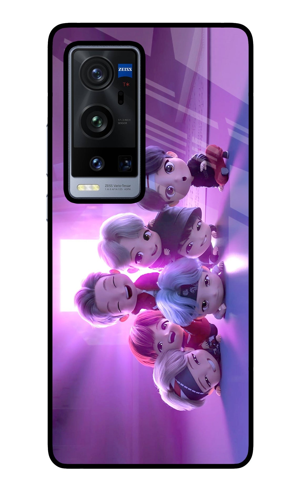 BTS Chibi Vivo X60 Pro+ Glass Case