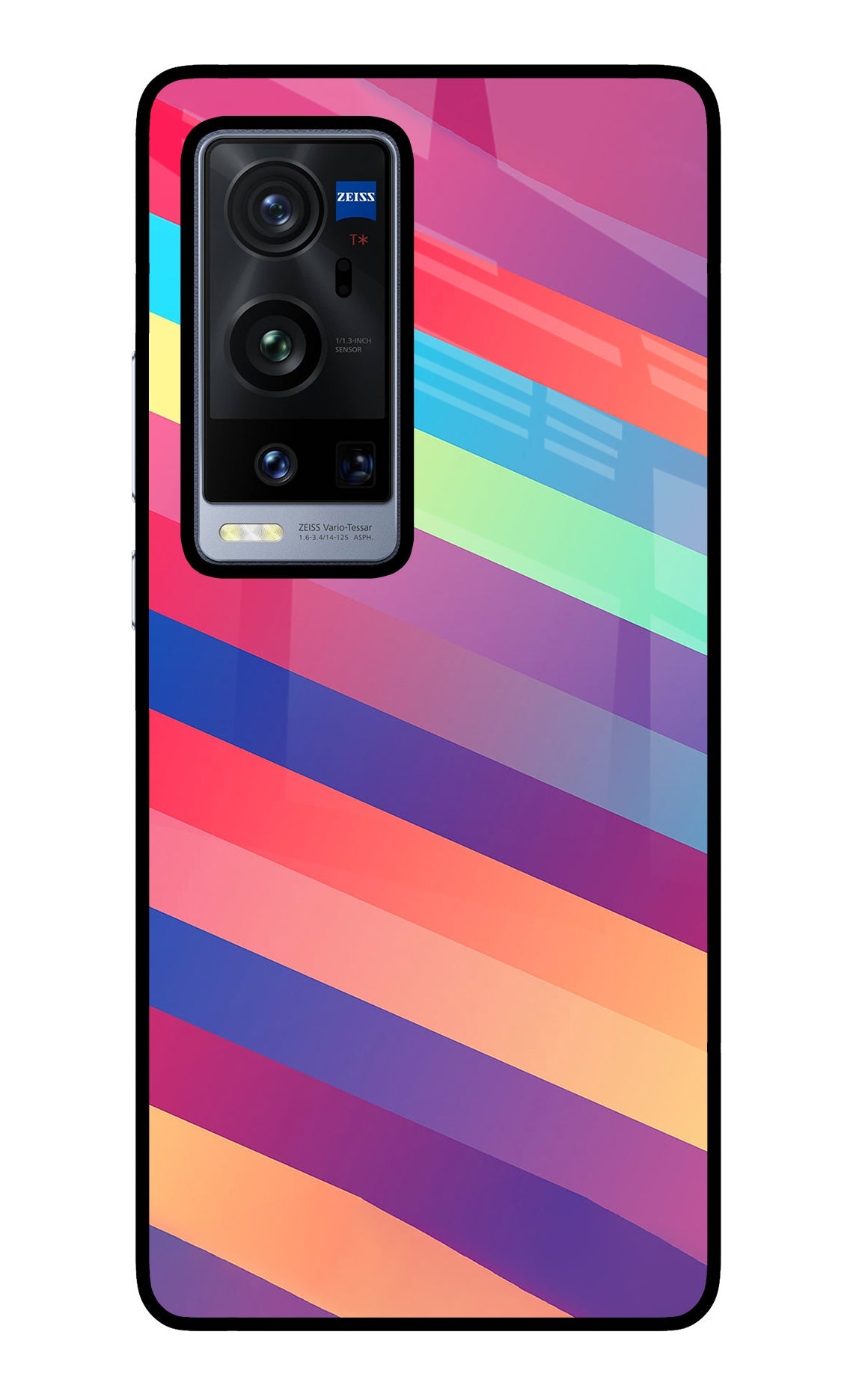 Stripes color Vivo X60 Pro+ Back Cover