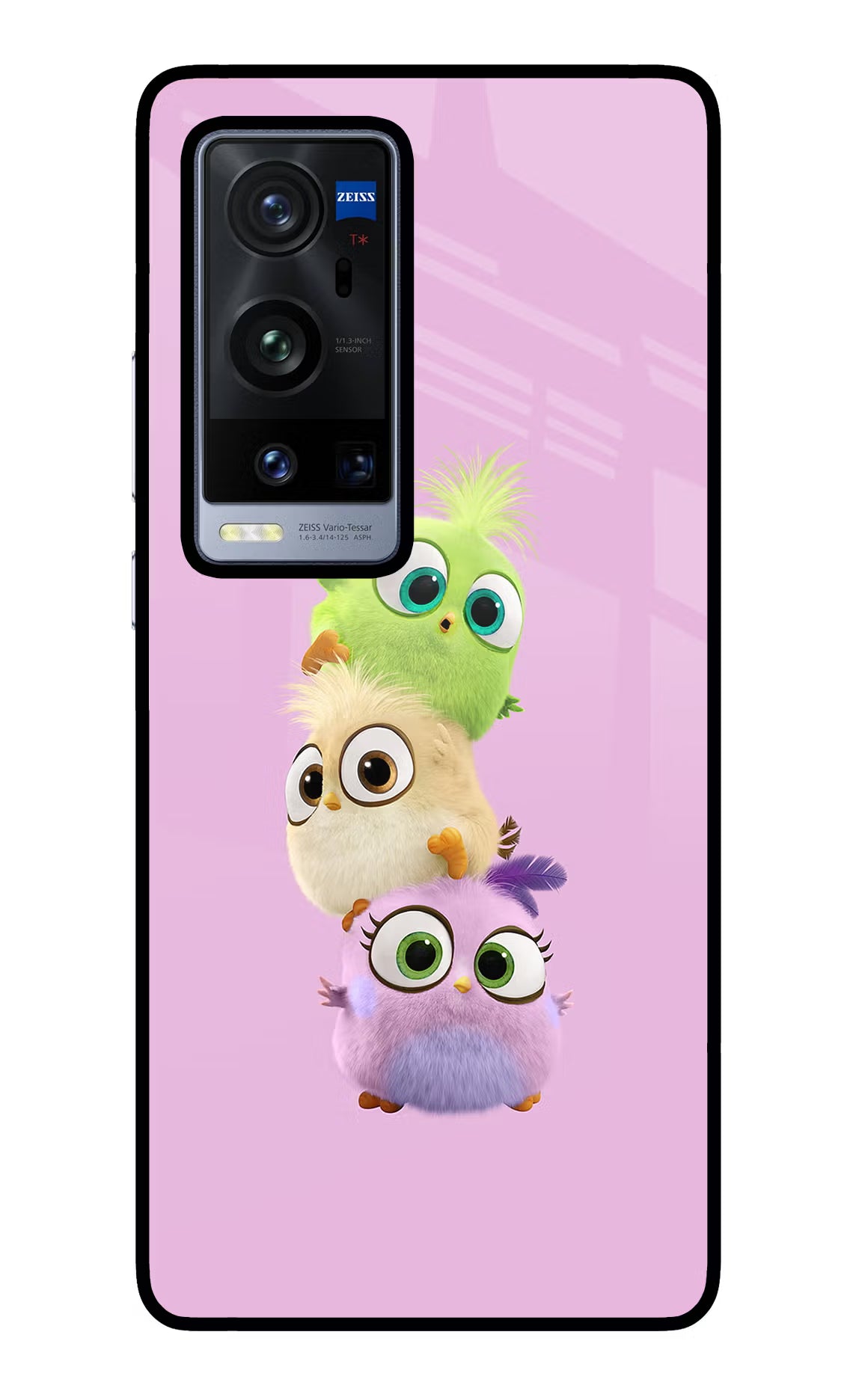 Cute Little Birds Vivo X60 Pro+ Glass Case Back Cover by Casekaro