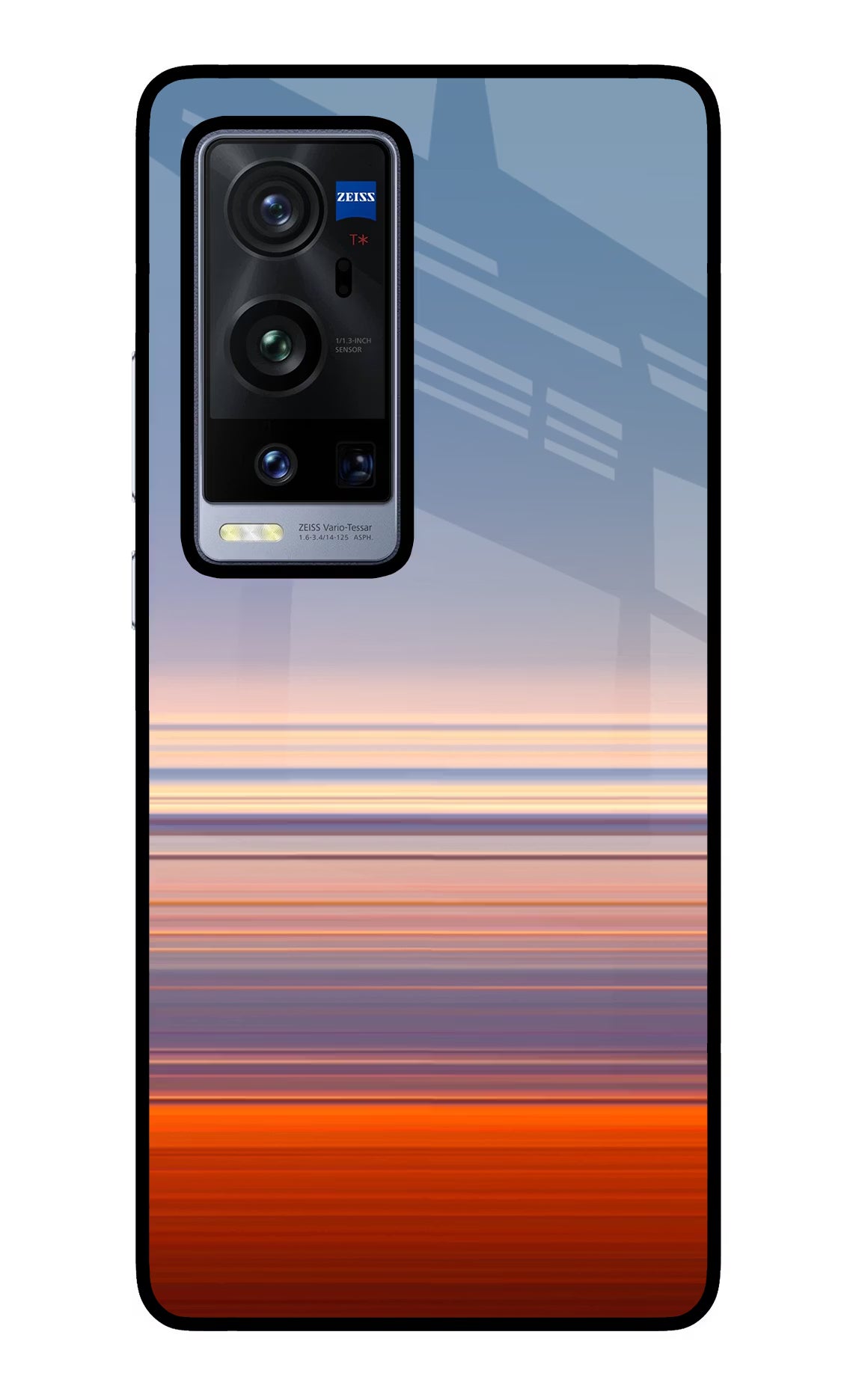 Morning Colors Vivo X60 Pro+ Glass Case Back Cover by Casekaro