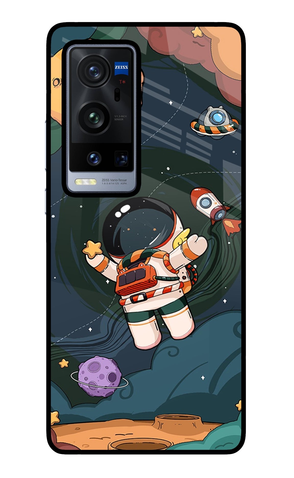 Cartoon Astronaut Vivo X60 Pro+ Back Cover