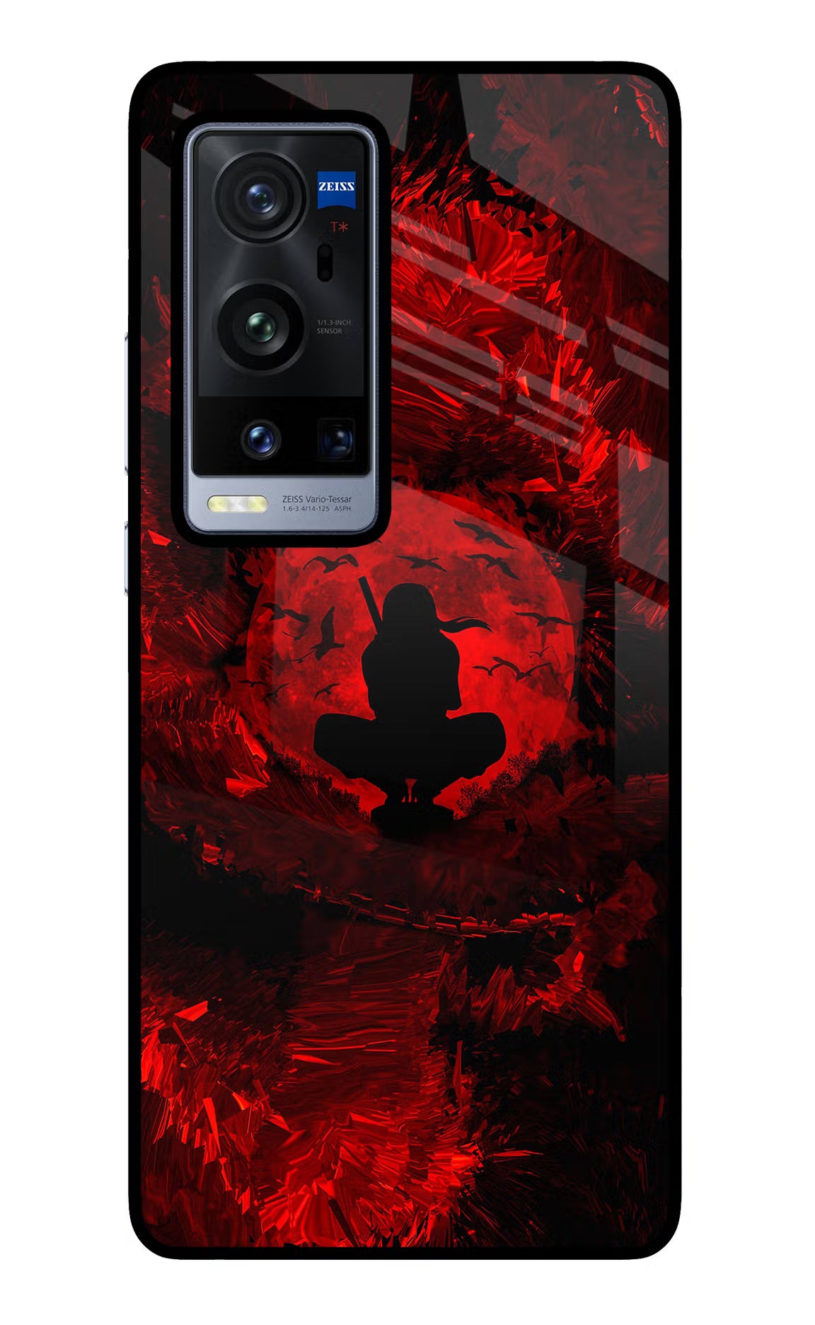 Itachi Uchiha Vivo X60 Pro+ Glass Case Back Cover by Casekaro