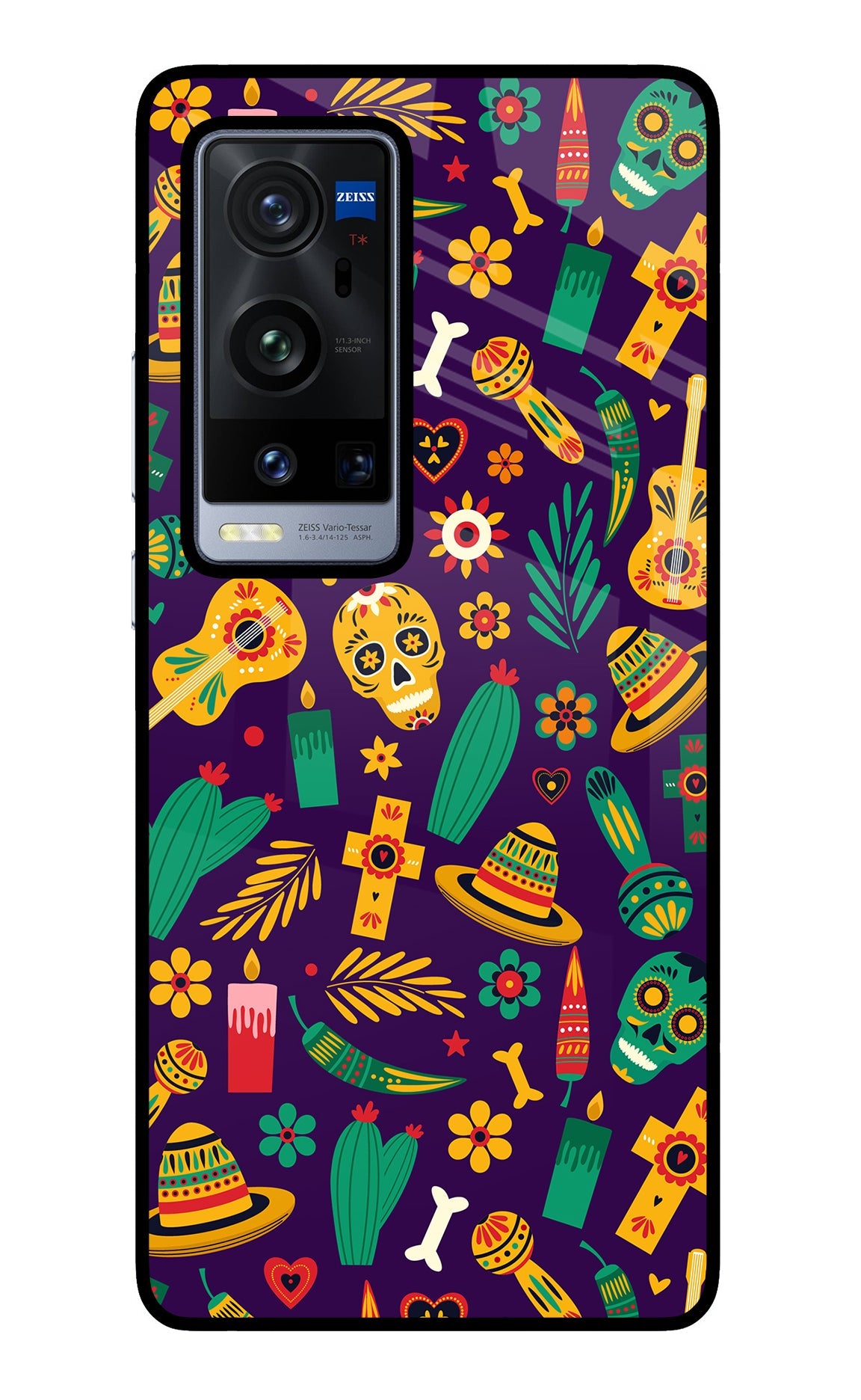 Mexican Artwork Vivo X60 Pro+ Glass Case