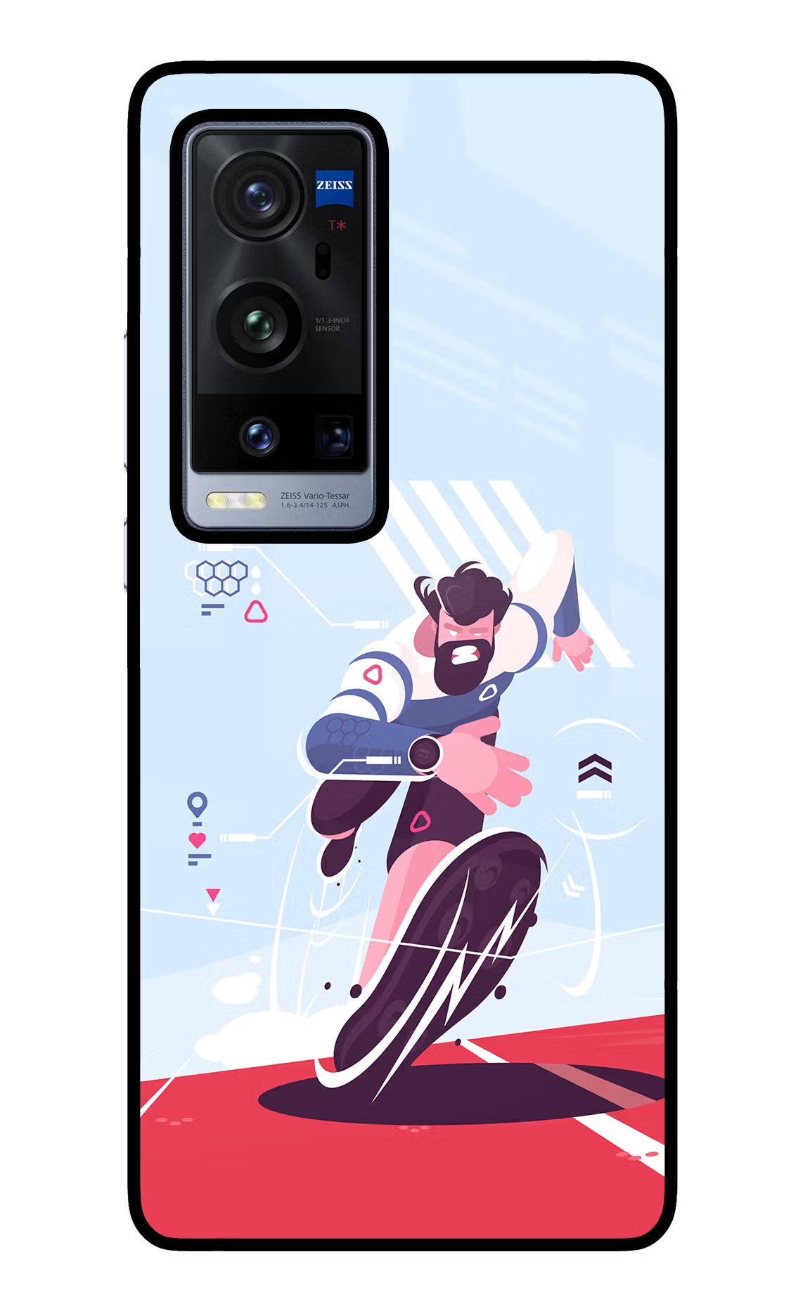 Run Pro Vivo X60 Pro+ Glass Case