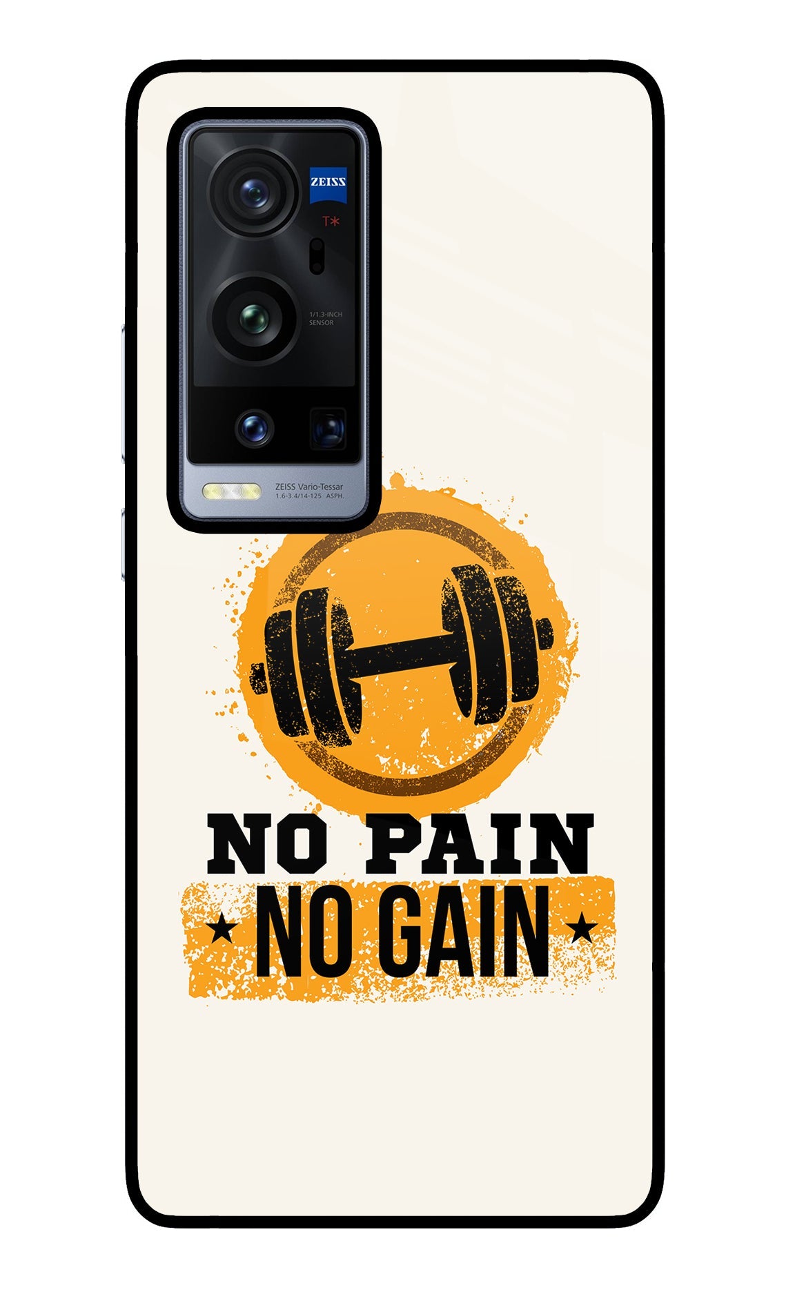 No Pain No Gain Vivo X60 Pro+ Glass Case