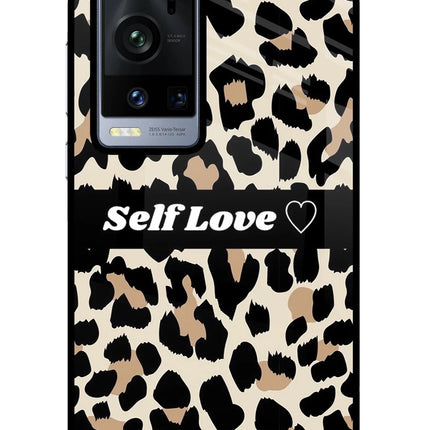 Leopard Print Self Love Vivo X60 Pro+ Glass Case