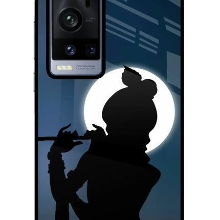 Shri Krishna Silhouette Vivo X60 Pro+ Glass Case