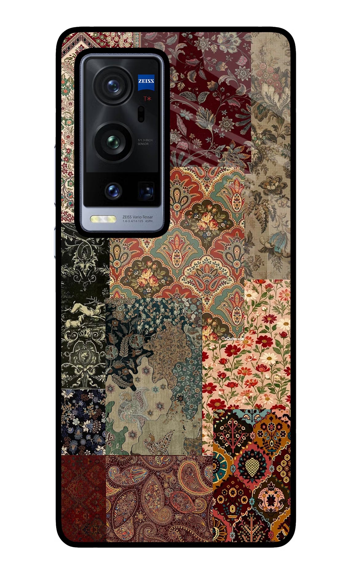 Desi Print Vivo X60 Pro+ Glass Case Back Cover by Casekaro