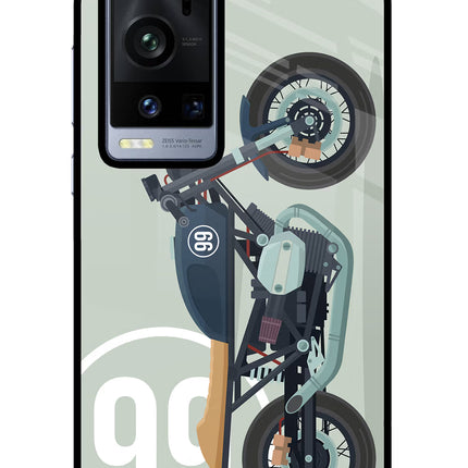 Classic Cafe Racer 99 Vivo X60 Pro+ Glass Case