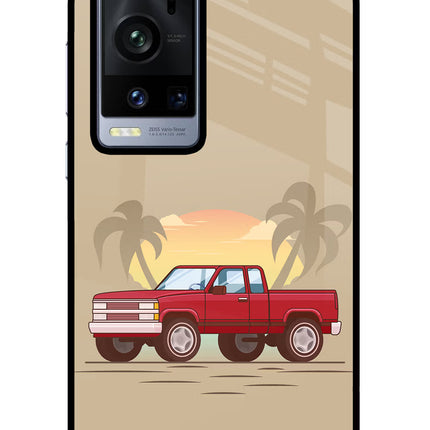 Desert Classic Drive Vivo X60 Pro+ Glass Case