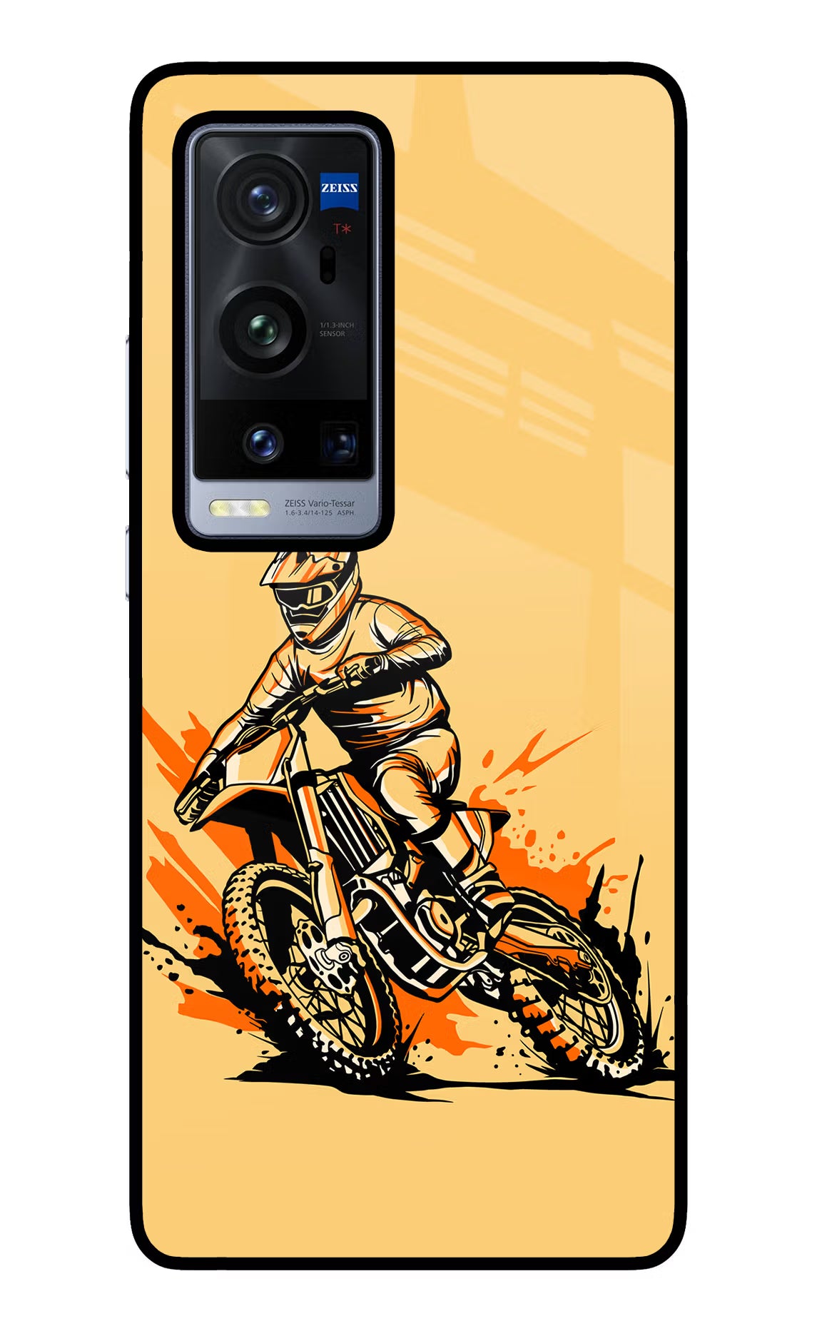 Off-Road Fury Vivo X60 Pro+ Glass Case Back Cover by Casekaro
