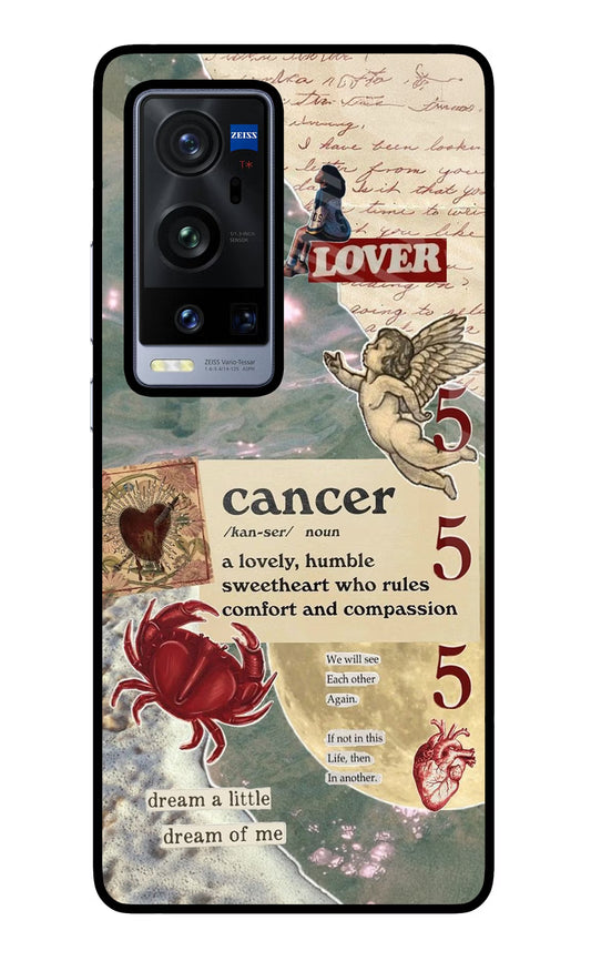 Cancer Zodiac Vivo X60 Pro+ Glass Case