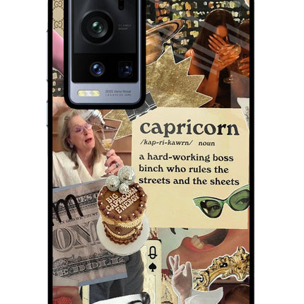 Capricorn Zodiac Vivo X60 Pro+ Glass Case