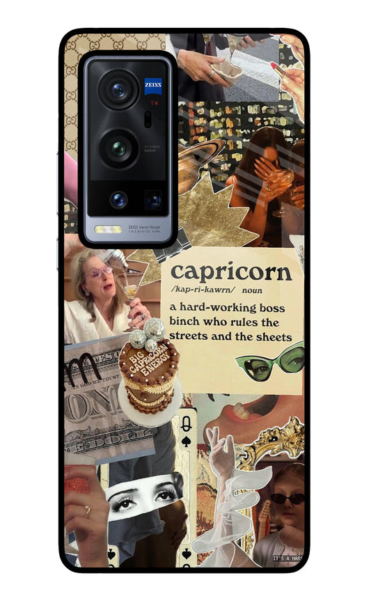 Capricorn Zodiac Vivo X60 Pro+ Glass Case