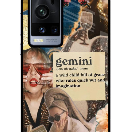 Gemini Zodiac Vivo X60 Pro+ Glass Case