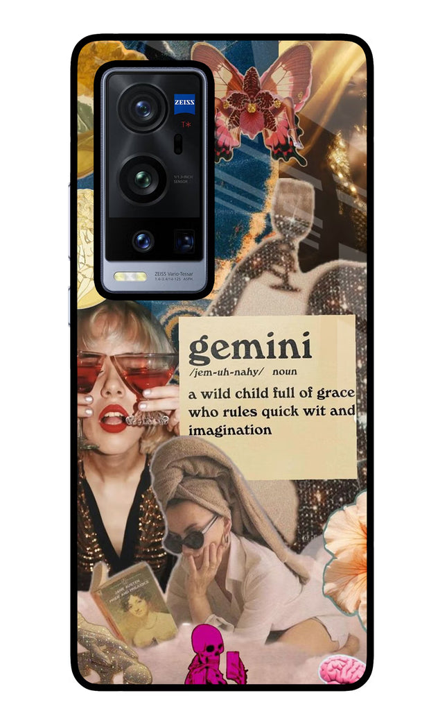 Gemini Zodiac Vivo X60 Pro+ Glass Case