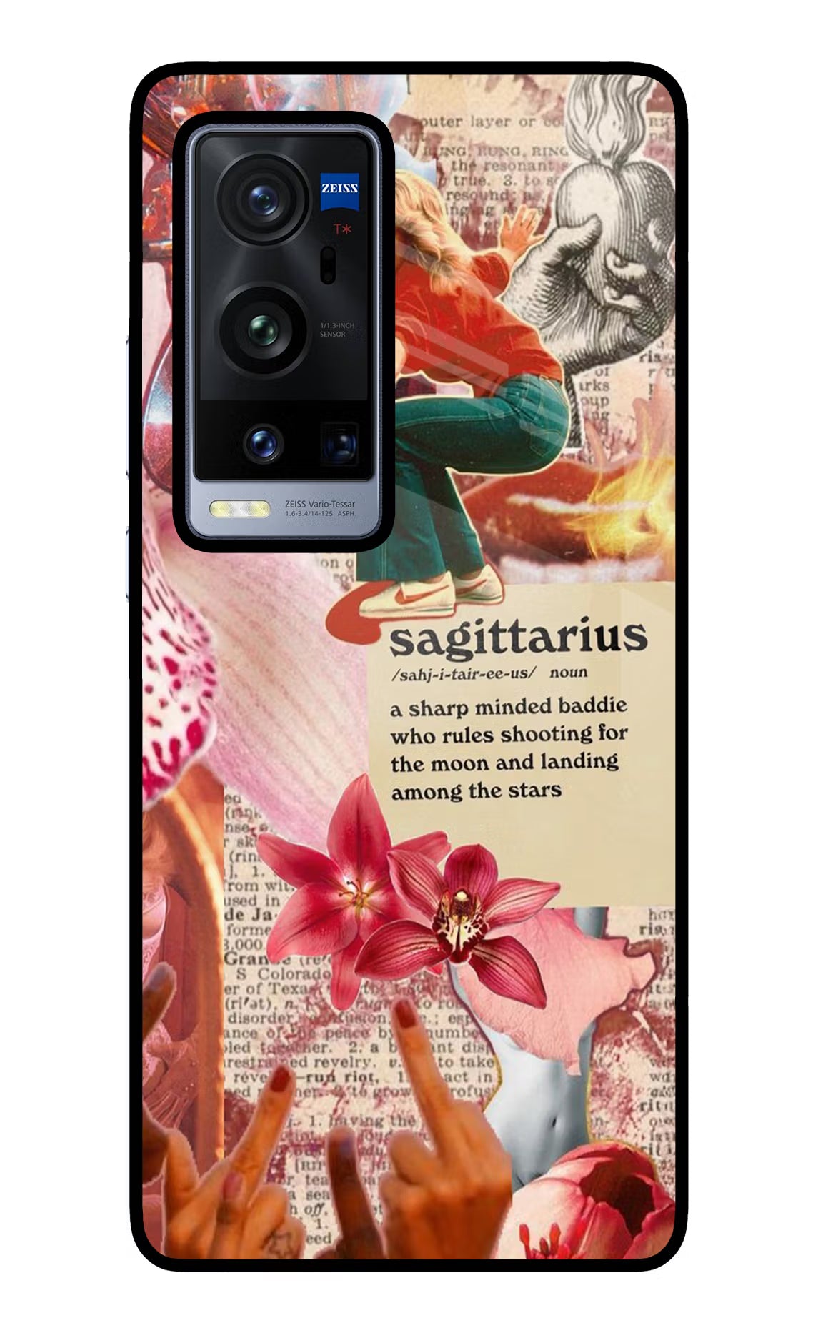 Sagittarius Zodiac Vivo X60 Pro+ Glass Case Back Cover by Casekaro