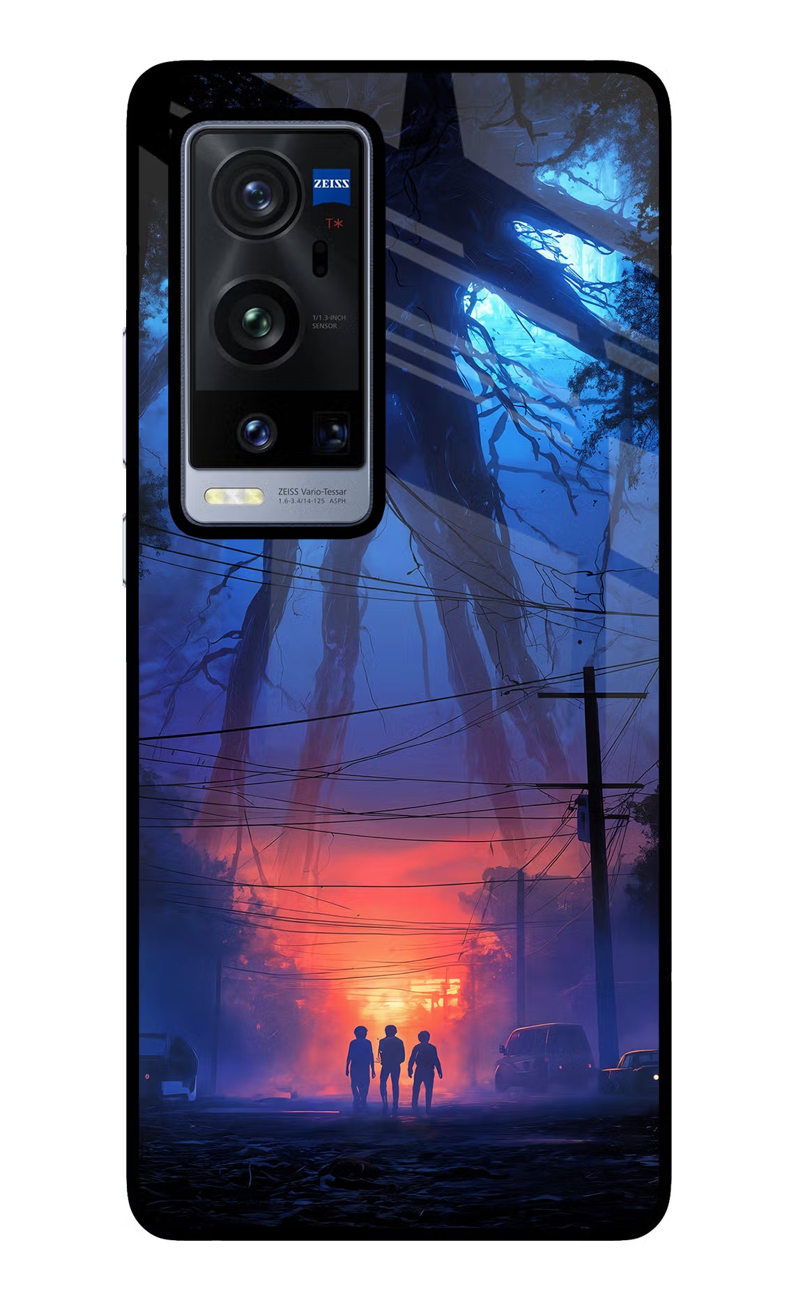 Ordinary Things Shadow Vivo X60 Pro+ Glass Case Back Cover by Casekaro