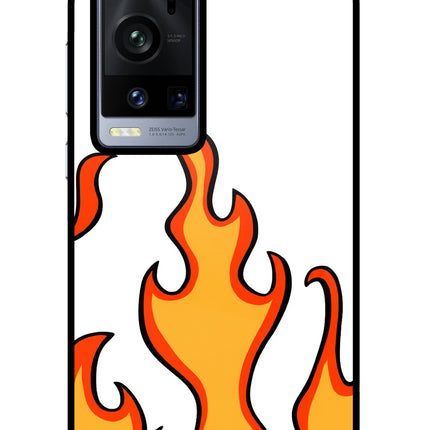 Fired Up – White Vivo X60 Pro+ Glass Case