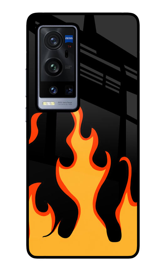 Fired Up – Black Vivo X60 Pro+ Glass Case