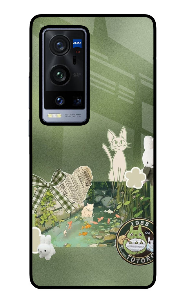 Aesthetic anime Vivo X60 Pro+ Glass Case