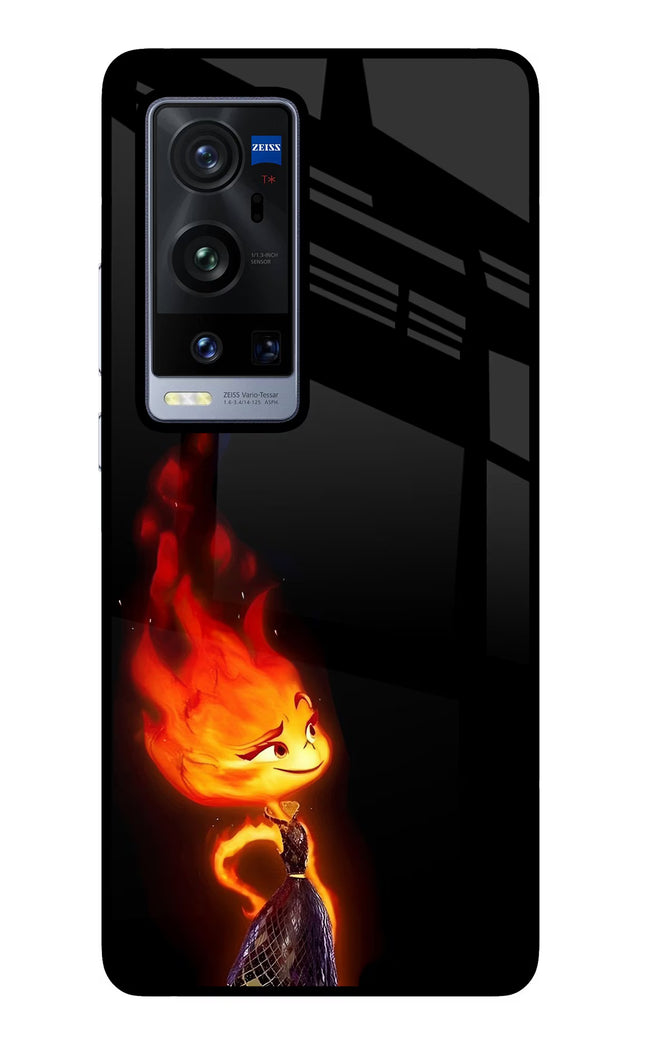 Ember Flame Vivo X60 Pro+ Glass Case
