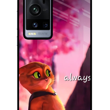Always Cat Vivo X60 Pro+ Glass Case