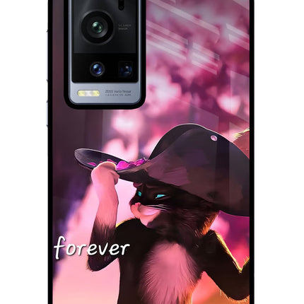 Forever Cat Vivo X60 Pro+ Glass Case