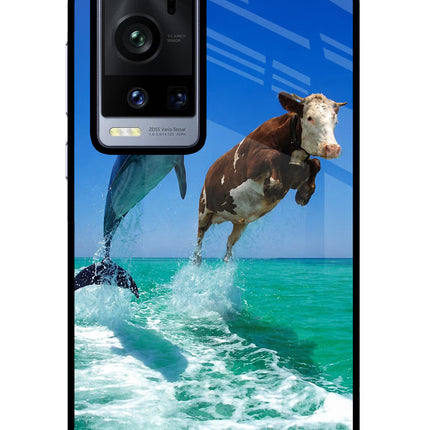 Dolphin vs Cow Vivo X60 Pro+ Glass Case