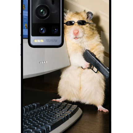 Hacker Hamster Vivo X60 Pro+ Glass Case