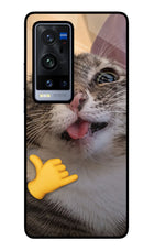 Silly Cat Call Vivo X60 Pro+ Glass Case