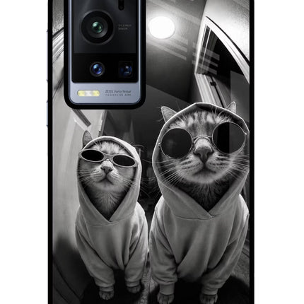 Hood Cats Vivo X60 Pro+ Glass Case