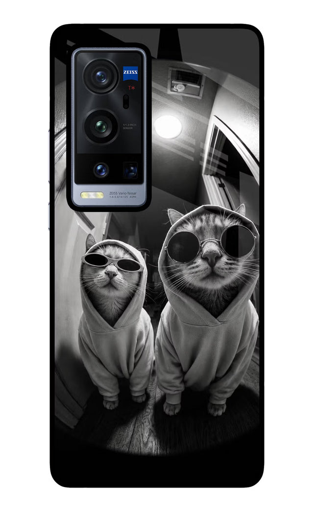 Hood Cats Vivo X60 Pro+ Glass Case