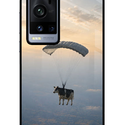 Skydiving Cow Vivo X60 Pro+ Glass Case