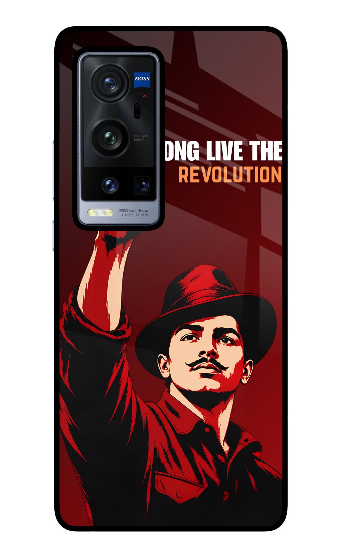 Bhagat Singh Revolution Vivo X60 Pro+ Glass Case