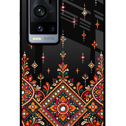 Noir Mehfil Vivo X60 Pro+ Glass Case