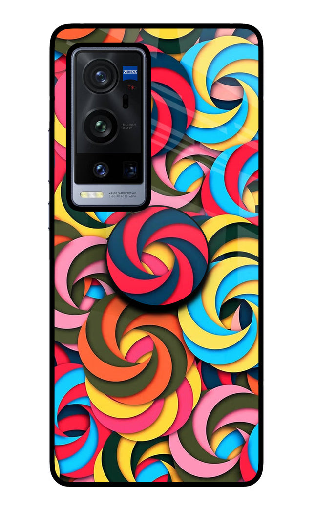 Spiral Pattern Vivo X60 Pro+ Pop Case by Casekaro